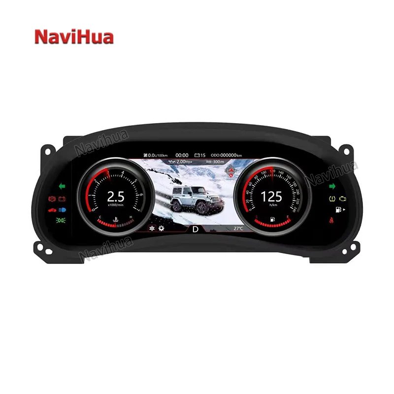 12.3'1920 X 720 full HD LCD Digital Instrument Cluster For Jeep Wrangler JK 2011-2017,Speedometer,Dashboard,HD screen Plug-play