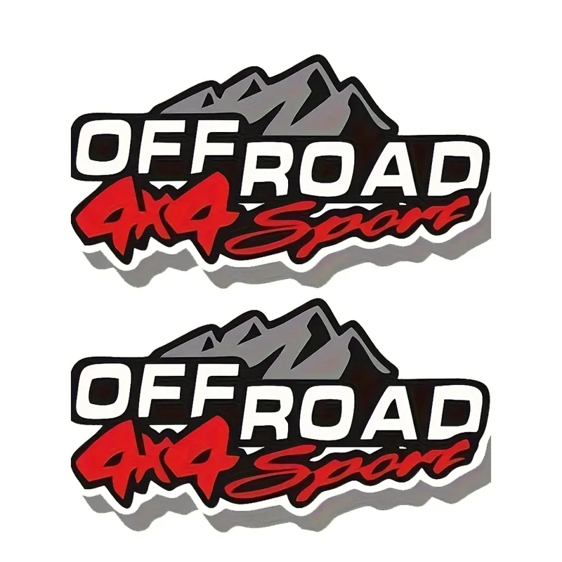 Off-Road 4X4 Sports Vinyl Decal -15x8cm, Adventure Off-Roading Sticker for Car, Truck, SUV, ATV -