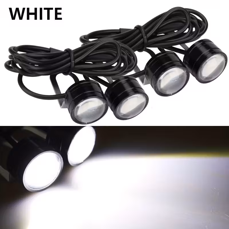 Decorative Light Night Auxiliary Driving Lights Car High Brightness Neon Light Kit 12V for Car Motorcycle Handle Mirror Lights