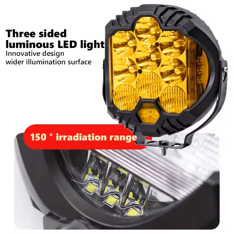 Circular LED lights, headlight, available in various sizes, high brightness, easy to install, detachable, sturdy and durable, suitable for multiple vehicle models