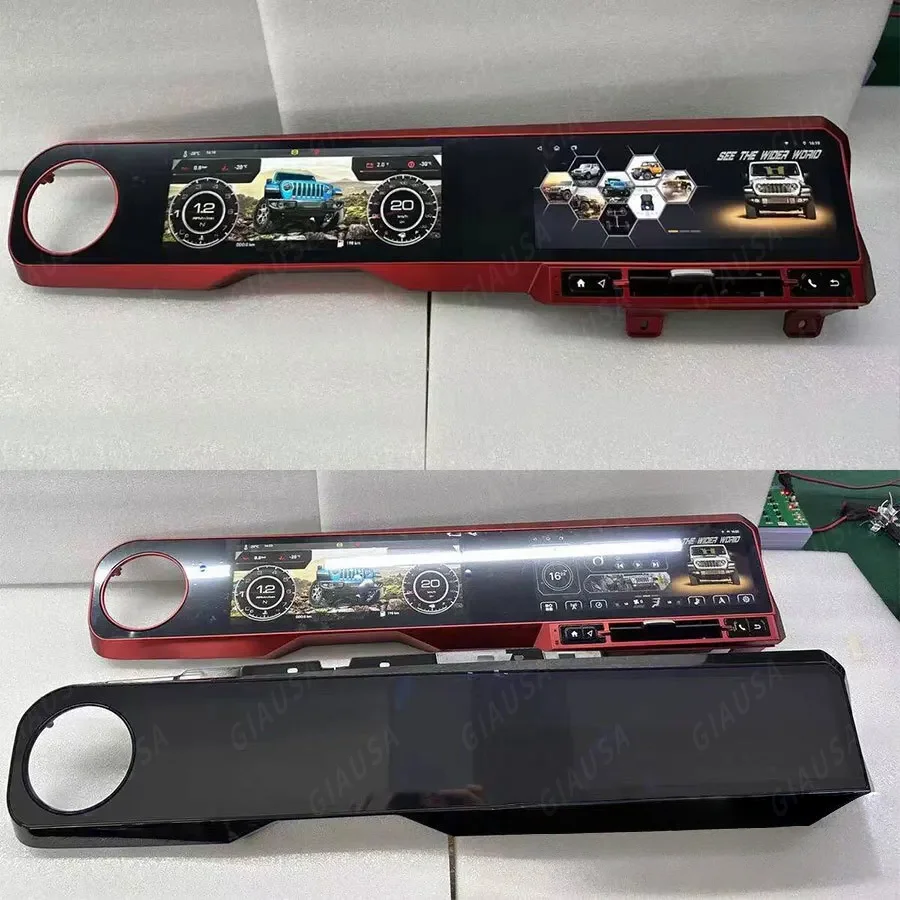 12.3 Inch Dual Screen For Jeep Wrangler JL Rubicon Gladiator 2018 2022 Multimedia Android Car Radio Digital Cluster Dashboard - 34
